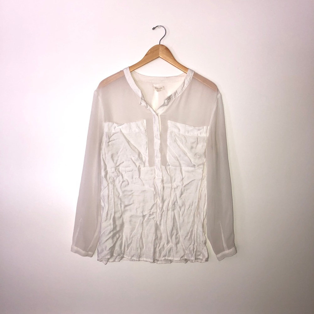 White Sheer Blouse